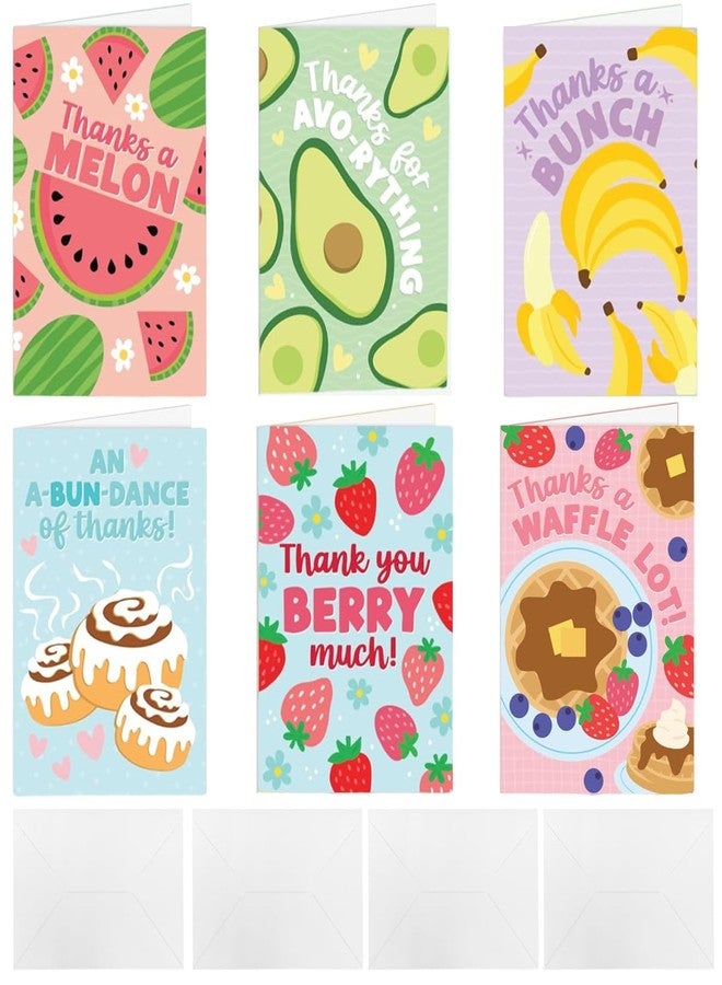 OFIFO® Colorful Thank You Cards (with Envelopes), 12 Unique Designs, Blank Small Cards, Suitable for Teachers, Employees, Graduation, Farewell and Other Festive Occasions, 12.7cmx17.8cm - Image 1